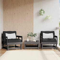 Vidaxl - Sedie da Giardino 2pz Grigie in Legno Massello Pino