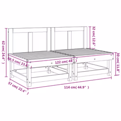 VidaXL 825405 panca da esterno Legno - Vista aggiuntiva 8