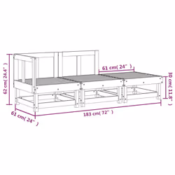 VidaXL 825409 panca da esterno Legno - Vista aggiuntiva 8
