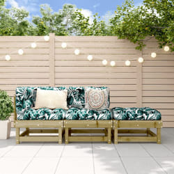 Set Salotto da Giardino 3 pz in Legno Impregnato di Pino vidaXL80827