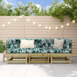 Set Salotto da Giardino 3 pz in Legno Impregnato di Pino Vidaxl 94848