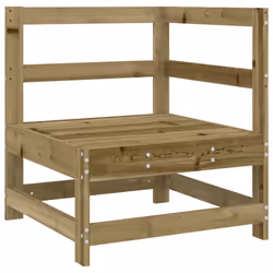 Divano Angolare da Giardino in Legno di Pino Impregnatocod mxl 132548 - Vista aggiuntiva 2