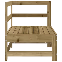Divano Angolare da Giardino in Legno di Pino Impregnatocod mxl 132548 - Vista aggiuntiva 3