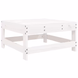 Poggiapiedi da Giardino Bianco in Legno Massello di Pinocod mxl 84620 - Vista aggiuntiva 2