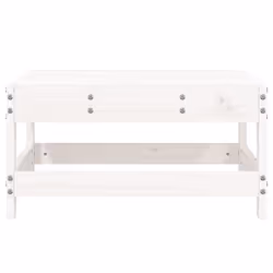 Poggiapiedi da Giardino Bianco in Legno Massello di Pinocod mxl 84620 - Vista aggiuntiva 3