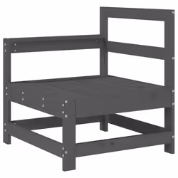 Divano Angolare da Giardino Grigio in Legno Massello di Pinocod mxl 84626 - Vista aggiuntiva 2