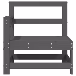 Divano Angolare da Giardino Grigio in Legno Massello di Pinocod mxl 84626 - Vista aggiuntiva 3