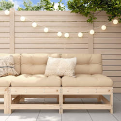 Divani Centrali da Giardino 2 pz in Legno Massello di Pino Vidaxl 45435