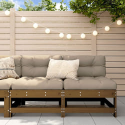 Divani Centrali da Giardino 2pz Miele in Legno Massello di Pino vidaXL53242