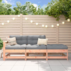 Set Salotto da Giardino 3 pz in Legno Massello di Douglas Vidaxl 70594