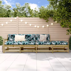 Set Salotto da Giardino 4 pz in Legno Impregnato di Pinocod mxl 108623