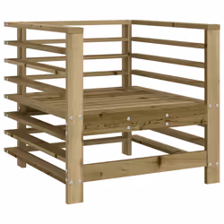 Sedie da Giardino 2 pz in Legno di Pino Impregnatocod mxl 108807 - Vista aggiuntiva 3