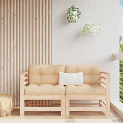 Vidaxl - Divani Angolari da Giardino 2 pz in Legno Massello di Pino