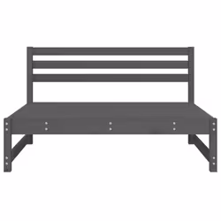 Divano Centrale Giardino Grigio 120x80cm Legno Massello Pinocod mxl 133190 - Vista aggiuntiva 3