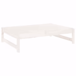 Poggiapiedi da Giardino 120x80 cm Legno Massello di Pino Biancocod mxl 132778 - Vista aggiuntiva 2