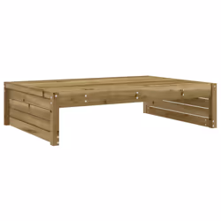 Poggiapiedi da Giardino 120x80 cm in Legno Impregnato di Pinocod mxl 108822 - Vista aggiuntiva 2