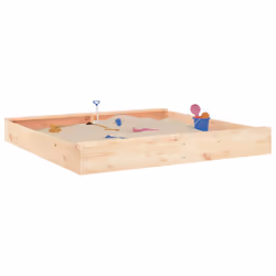Sabbiera con Sedute Quadrata in Legno Massello di Pinocod mxl 132746
