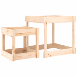 Tavoli Sabbiere 2 pz in Legno Massello di Pinocod mxl 111626 - Vista aggiuntiva 2