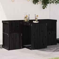 Questo set da balcone in legno ha un aspetto semplice ed elegante e rappresenta un'aggiunta straordinaria al vostro giardino  ...