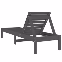 VidaXL 825069 sedia da esterno Terrazzo Legno di pino Grigio - Vista aggiuntiva 5