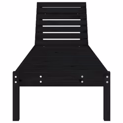 VidaXL 825074 sedia da esterno Salone Legno di pino Nero - Vista aggiuntiva 4