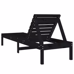 VidaXL 825074 sedia da esterno Salone Legno di pino Nero - Vista aggiuntiva 6