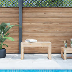 Panca da Giardino 80x38x45 cm in Legno Massello di Pinocod mxl 80406