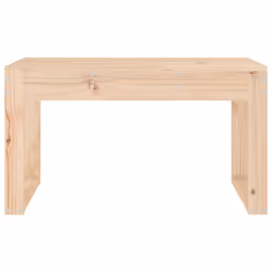 Panca da Giardino 80x38x45 cm in Legno Massello di Pinocod mxl 80406 - Vista aggiuntiva 3