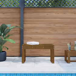 Panca da Giardino Miele 80x38x45 cm Legno Massello di Pinocod mxl 128330
