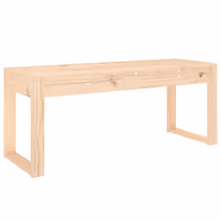 Panca da Giardino 110x38x45 cm in Legno Massello di Pinocod mxl 104268 - Vista aggiuntiva 2
