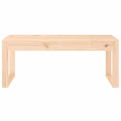 Panca da Giardino 110x38x45 cm in Legno Massello di Pinocod mxl 104268 - Vista aggiuntiva 3
