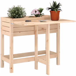 Mettete in bella mostra i vostri fiori o le vostre piante preferite con questa fioriera da giardino con il piano pieghevole! ...