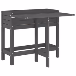 Fioriera Giardino Piano Pieghevole Grigia Legno Massello Pinocod mxl 110135 - Vista aggiuntiva 2