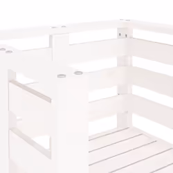 VidaXL 825129 sedia da esterno Terrazzo Legno di pino Bianco - Vista aggiuntiva 8