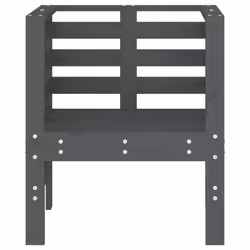 VidaXL 825130 sedia da esterno Terrazzo Legno di pino Grigio - Vista aggiuntiva 5