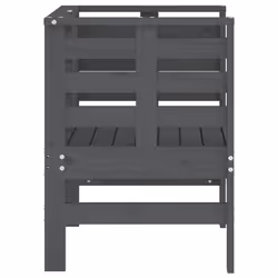 VidaXL 825130 sedia da esterno Terrazzo Legno di pino Grigio - Vista aggiuntiva 6