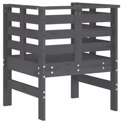 VidaXL 825130 sedia da esterno Terrazzo Legno di pino Grigio - Vista aggiuntiva 7