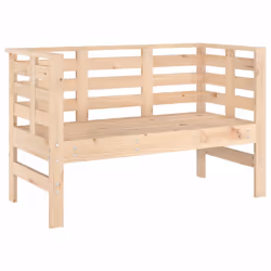 Panca da Giardino 111,5x53x71 cm in Legno Massello di Pinocod mxl 110134 - Vista aggiuntiva 2