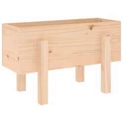 Fioriera da Giardino 62x30x38 cm in Legno Massello di Pinocod mxl 104734 - Vista aggiuntiva 2