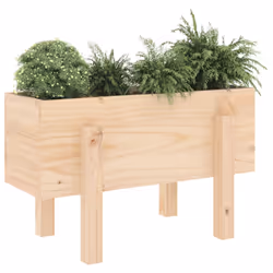 Fioriera da Giardino 62x30x38 cm in Legno Massello di Pinocod mxl 104734 - Vista aggiuntiva 3