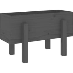 Fioriera da Giardino Grigia 62x30x38 cm Legno Massello di Pino vidaXL