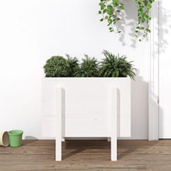 Vidaxl - Fioriera da Giardino Bianca 62x50x57 cm Legno Massello di Pino