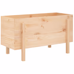 Fioriera Rialzata da Giardino 101x50x57 cm Legno Massello Pinocod mxl 104737 - Vista aggiuntiva 2