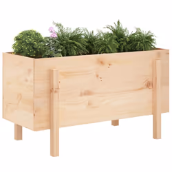 Fioriera Rialzata da Giardino 101x50x57 cm Legno Massello Pinocod mxl 104737 - Vista aggiuntiva 3