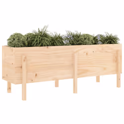 Fioriera Rialzata da Giardino 160x50x57 cm Legno Massello Pinocod mxl 103310 - Vista aggiuntiva 3