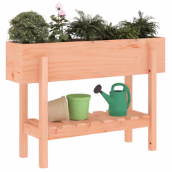 Fioriera Rialzata Giardino 101x30x69 cm Legno Massello Douglascod mxl 80792 - Vista aggiuntiva 3