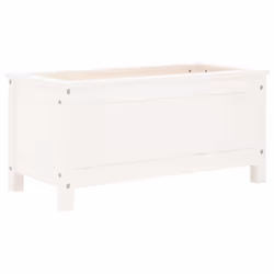 Fioriera da Giardino Bianca 82,5x40x39cm Legno Massello di Pinocod mxl 127812 - Vista aggiuntiva 2