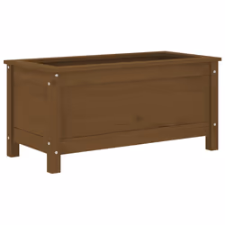 Fioriera da Giardino Miele 82,5x40x39 cm Legno Massello di Pinocod mxl 129498 - Vista aggiuntiva 2