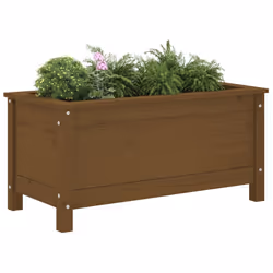 Fioriera da Giardino Miele 82,5x40x39 cm Legno Massello di Pinocod mxl 129498 - Vista aggiuntiva 3