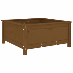 Fioriera da Giardino Miele 82,5x82,5x39 cm Legno Massello Pinocod mxl 105434 - Vista aggiuntiva 2